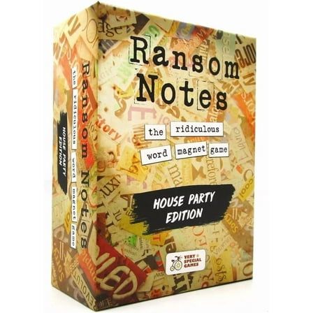 Ransom Notes The Ridiculous Word Magnet Party Board Game, House Party Edition by Very Special Games