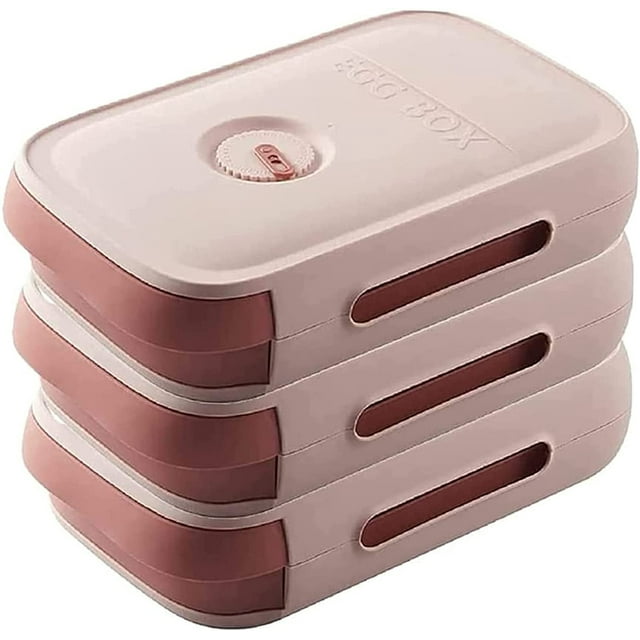 Xihbxyly Caja para Guardar Huevos, Cajón con Ruedas de 34 Compartimentos, Diseño Transparente para Mantener La Frescura, Material Pp Ecológico y Seguro, Organización En El Refrigerador, Fácil de Limp