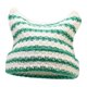 thumbnail image 3 of Gorro de invierno para mujer, moderno, único, informal, cómodo, versátil y cálido para otoño. Blanco Verde, 3 of 9