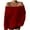 Red, variant on Off The Shoulder Sweater for Women Long Sleeve Chunky Cable Knit Pullover Tops Knitted Cozy Oversized Dressy Casual Trendy Sweaters