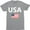 Athletic Heather, variant on United State Of America Patriotic American Flag Political Men's T-Shirt
