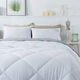 thumbnail image 5 of Kasentex  Comforter Set Duvet Insert, Soft Down Alternative Comforter Set, Reversible Lightweight Breathable White Queen 3 Piece, 5 of 5