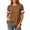 Brown, variant on Maplenight Cotton Linen T Shirts for Women Color Block Crew Neck Short Sleeve Tees Casual Weekend Lightweight Shirts