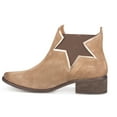 thumbnail image 3 of Klub Nico Zelha Taupe Suede Big Star Vintage Leather Boot Chelsea Ankle Booties (Taupe, 8), 3 of 5