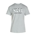 thumbnail image 5 of Humor Men's and Big Men's Nope Not Gonna Happen Graphic Tee with Short Sleeves, Sizes S-3XL, 5 of 5