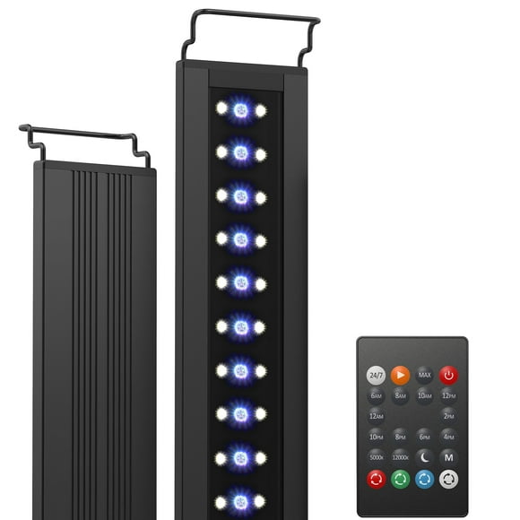 NICREW C10 24/7 LED Aquarium Light for Plants, 24-30 Inches, 18W, Full Spectrum Fish Tank Light with Timer, Brightness Adjustable