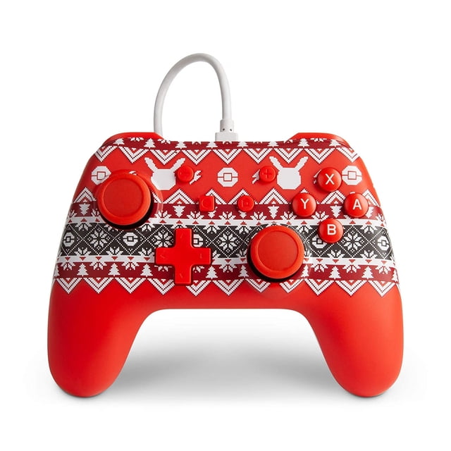 Controlador con cable PowerA para Nintendo Switch - Pokemon Holiday Sweater - Nintendo Switch