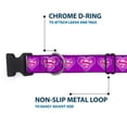 thumbnail image 5 of DC Comics Pet Collar, Dog Collar Plastic Buckle, Superman Logo In Heart Purple White Pink, 9.5 to 13 Inches 1.0 Inch Wide, 5 of 8