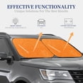 thumbnail image 4 of Saiise Orange Glitter2 for Foldable Car Sun Shades (2-Pack) Offer Sun Protection with an Easy-fold Design for Convenient Windshield Shading-Small, 4 of 6