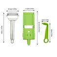 thumbnail image 3 of Liamobondopolis Multifunctional Peeler Set Stainless Steel Kitchen Multifunctional Household Shredder Vegetable Cutter, 3 of 9