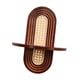 thumbnail image 1 of Estante de madera con arco para decoración del hogar, estante colgante artístico bohemio para pared, estante flotante para Marrón, 1 of 9