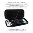 thumbnail image 5 of 4Gamers Premium Travel Case Compatible with Nintendo Switch, Switch Lite and OLED Edition - Black & White, 5 of 9