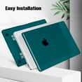thumbnail image 6 of Fintie Case for MacBook Pro 14 Inch A3434 A3112 A3185 A3401 A2992 A2918 A2779 A2442 (2021-2025) (M5/M4/M3/M2/M1 Pro/Max Chip) with Touch ID - Protective Snap On Hard Shell, Crystal Dark Cyan, 6 of 10