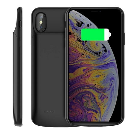 Indigi® 6000mAh PowerPack Extended Battery for iPhone XS Max - Perfect Fit - Full Protection - Backup (Best Backup Battery For Iphone 5s)