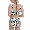 thumbnail image 3 of Picia Cute Panda Women's High Waisted Bikini Scoop Neck Swimsuit Two Pieces Bathing Suit-Large, 3 of 8