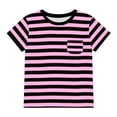 thumbnail image 4 of LRen Boys Shirts Size 7-8 Boys Space Astronaut Print Crew Neck Holiday Short Sleeve Tops Kid Boy Summer Tops Casual Toddler Tees Clothes Summer Tops, 4 of 6