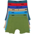 thumbnail image 2 of ToBeInStyle Men's Pack of 6 Cotton Boxer Briefs - Assorted Colors - Medium, 2 of 7