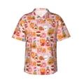 thumbnail image 1 of Fotbe Funny Food Camisa Hawaiana para Hombre Unisex – Camisa Casual de Verano con Botones de Manga Corta de Algodón y Lino,Large, 1 of 7