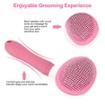 thumbnail image 2 of SHAR Self-Cleaning Brush, Dog Cat Rabbit Pet Grooming Brush - Easy to Remove Loose Undercoat, Pet Massager Tool Suitable for Long or Short Haired Pets,Pink, 2 of 5