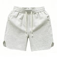 thumbnail image 2 of Mens Jean Shorts Summer Thin Casual Loose Men's Shorts Solid Color Five Quarter Shorts Quickdrying Men's Sports Shorts White Xl, 2 of 5