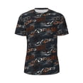 thumbnail image 5 of Wukai Cool Sports Car Print Men's Short-Sleeved Mesh T-Shirt,Quick-Dry Short Sleeve Workout T-Shirt-5X-Large, 5 of 8