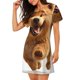 thumbnail image 2 of Disketp Happy Fluffy Running Dog para Camisón Corto de Manga Corta para Mujeres, Camisón Cómodo con Escote Redondo, Bonito y Confortable, 2 of 6