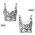 thumbnail image 5 of Picia Hand Drawn Snake Sports Bra for Women,Padded Strappy Sports Bras Medium Support Yoga Bra with Removable Cups,Running Yoga Bra-Small, 5 of 9