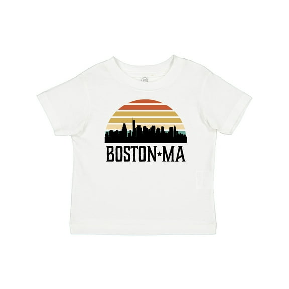 Inktastic Boston Massachusetts Skyline Sunset Boys or Girls Baby T-Shirt