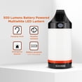 thumbnail image 3 of BLACK+DECKER 300LM LED Lantern, Multiwhite 360° Illumination with 5 Light Modes, Frosted Exterior, Folding Hook, up to 12 Hours Runtime, AA Battery Operated, IP65 Waterproof for Camping, Hiking, DIY, 3 of 10