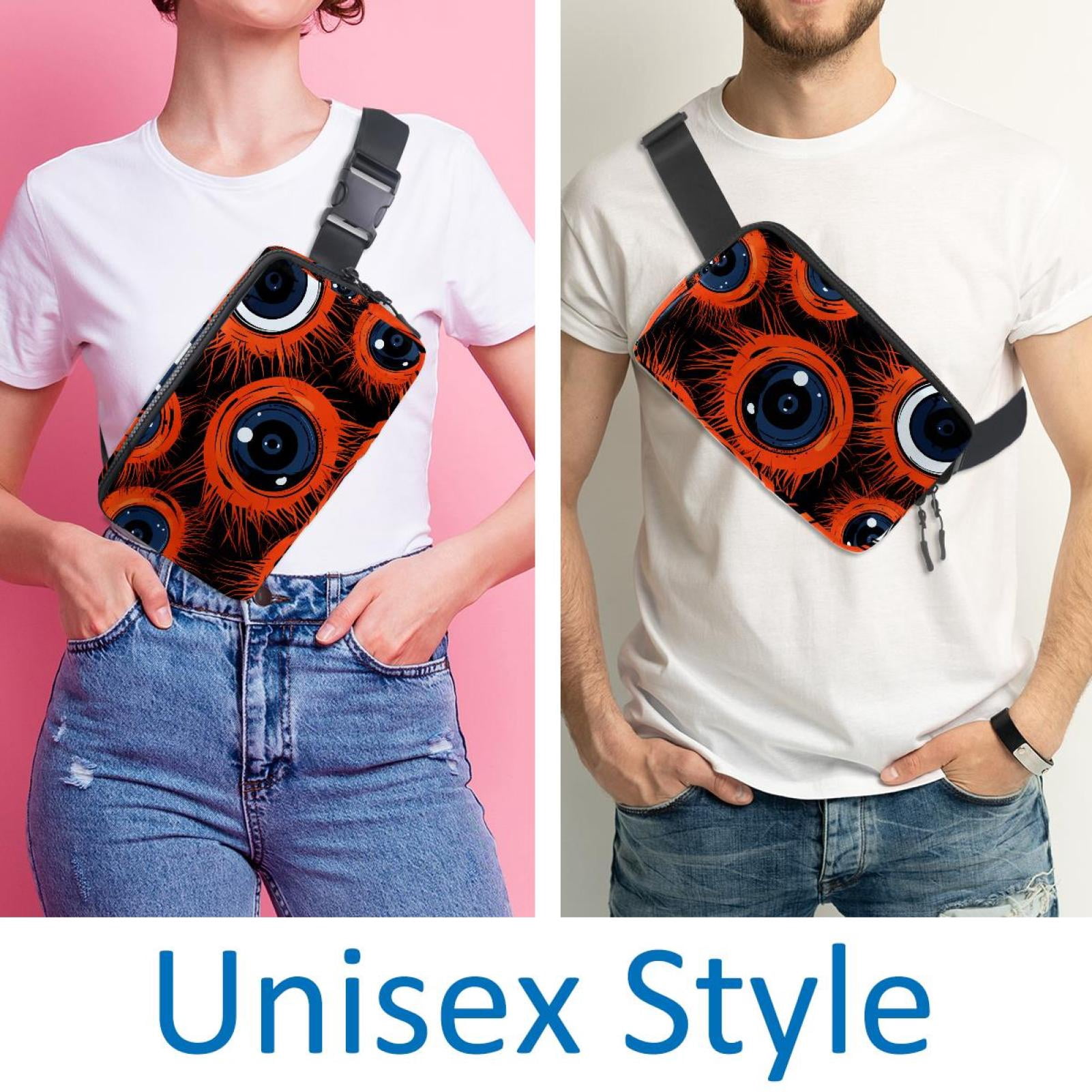 Halloween eyeballs Lightweight Adjustable Belt Bag with Extension Strap - Unisex Running Waist Bag