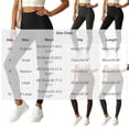 thumbnail image 6 of Yoga Pants for Womens - High Elastic Waist Solid Color Sport Workout Tight Long Pants S, 6 of 6