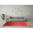 thumbnail image 3 of Ahgly Company Indoor Square Solid Red Modern Area Rugs, 4' Square, 3 of 4