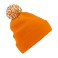 thumbnail image 1 of Beechfield - Gorro Beanie Snowstar para Adultos Unisex (Naranja, Blanco), 1 of 2