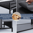 thumbnail image 6 of BOSSIN Pet Window Perch with Stairs,  3 Drawers Large Pet Bunk Bed for Dogs and Cats, 6 of 7