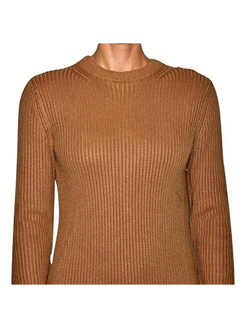 Michael Kors Women's Ribbed Knit Cotton Blend Sweater Dress (Large, Dark Camel) - Walmart.com Michael Kors Women's Ribbed Knit Cotton Blend Sweater Dress (Large, Dark Camel) - Walmart.com