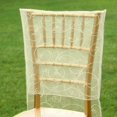 thumbnail image 2 of Balsa Circle Ivory Sheer Organza Embroidery Chiavari Chair Slipcover, 2 of 2