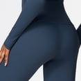 thumbnail image 5 of Feekit Women's 2-Piece Workout Set, Long Sleeve Backless Top & High Waist Athletic Pants, Quick-Dry Running & Yoga Tracksuit, 5 of 7
