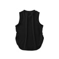 thumbnail image 5 of LUOGENLI 3 Pack Kids Girls Summer Athletic Solid Color Tank Tops Split Curved Hem Sleeveless Shirts for Gym Yoga Running Shirts for Girls 12-14 120, 5 of 5
