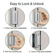 thumbnail image 4 of SHISUYAN Door Reinforcement Lock Security Door Lock Door Safety Fixing Lock from Inside, 4 of 7