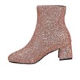 thumbnail image 3 of Fashionable Women's Ankle Boots with Sequin Embellishment and Heel for Stylish Occasions, 3 of 9