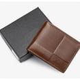 thumbnail image 5 of YooGuoGuo Mens Genuine Leather Bifold Wallet With ID Window (A30 Brown), 5 of 6