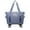 Blue, variant on Expandable Rolling Travel Bag With 360° Detachable Wheels Trolley Sleeve Pocket Foldable Luggage Bag Waterproof Carry On Overnight Tote Duffle Bag For Home Storage Gym Moving Camping