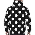 thumbnail image 6 of Bingfone Black And White Polka Dot Men'S Drawstring Hoodie Long Sleeve Pocket Sweatshirts-3x-Large, 6 of 9