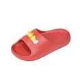 thumbnail image 2 of Eltusu Girls Slides Slippers, Summer Non-Slip Open Toe Soft Kids Sandals Red Size 1(Big Kids), 2 of 3