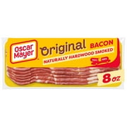 Oscar Mayer Original Bacon Naturally Hardwood Smoked, 8 oz, Refrigerated, Plastic Bag