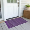 thumbnail image 6 of Addison Rugs Chantille Indoor/Outdoor Transitional Stripes Eggplant Washable Rectangle Rug, 1'8" x 2'6", 6 of 6