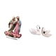 thumbnail image 5 of Decoración de escritorio de resina acrílica, estatuas de cisne DIY, adorno de mesa único, regalo para el hogar, figuras de pareja, figuras de pájaros, 5 of 8