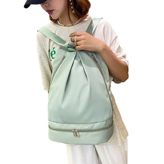 Large Capacity Sports Bag DryWet Swimming Backpack with Shoe Compartment Rucksack Lightweight Casual Daypack