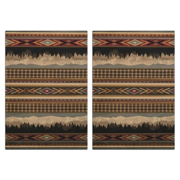 Boho Floral Kitchen Towels Set Of 2, Absorbent and Soft Dish Towels for Farmhouse Decor, Country Kitchen.