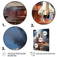 thumbnail image 3 of Designart "Rocketship Reflecting on Water II" Rocketship Floater Framed Wall Art Print, 3 of 7
